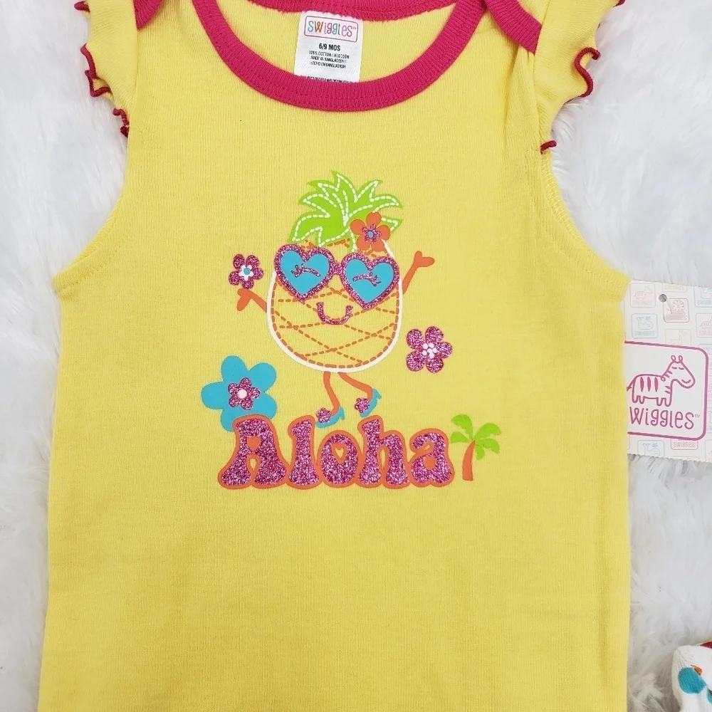 Girls Spring Summer Outfit Sets Infants Size 6/9 Months Bundle